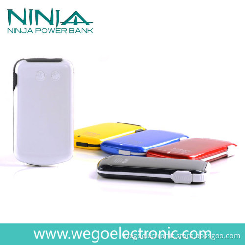 Colorful Portable Power Charger 6000mAh N0100 with LED Flashlight
